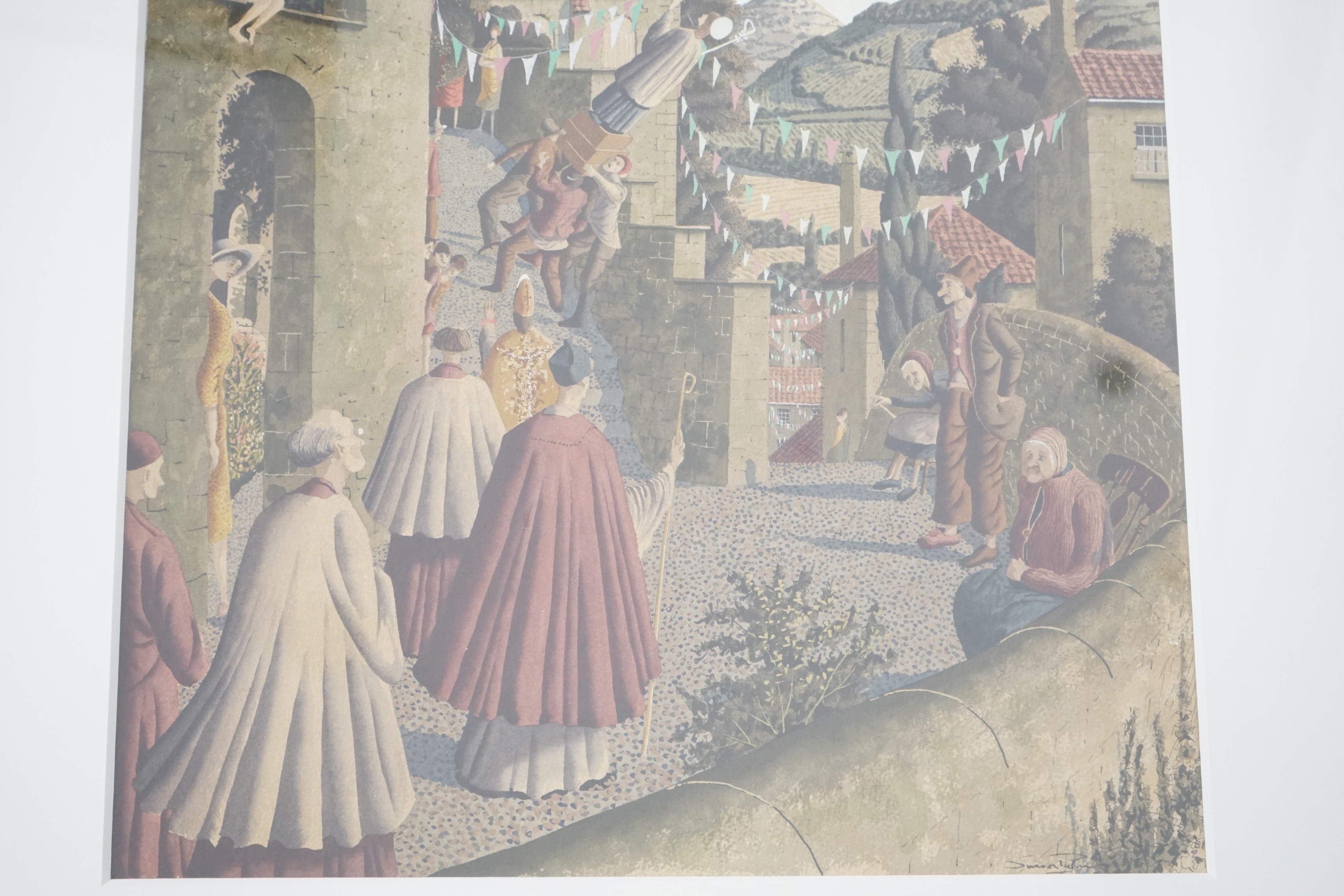 Simon Palmer (English, b.1956), 'The Patronal Festival', watercolour and gouache, 66 x 50cm